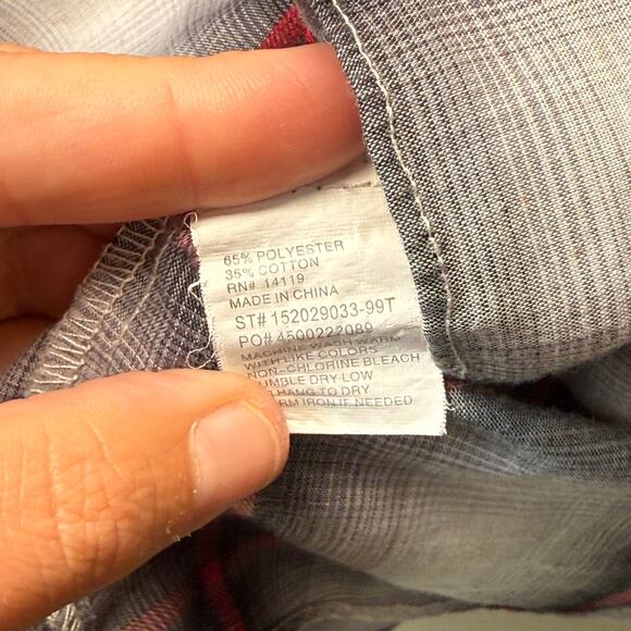 Ely Cattleman Tall Man Men's Black Pearl Snap Plaid Print Shirt Size Large Tall - Picture 5 of 6